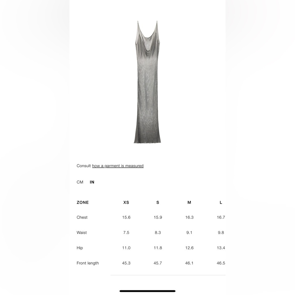 ZARA METALLIC THREAD MESH DRESS LIMITED EDITION - Picture 12 of 12
